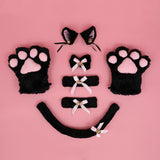 Maxbell Cat Costume Kitten Cosplay Tail Toys Halloween Birthday Fancy Dress Black