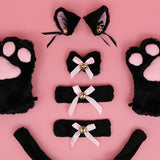 Maxbell Cat Costume Kitten Cosplay Tail Toys Halloween Birthday Fancy Dress Black