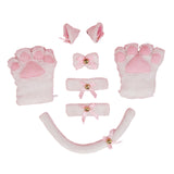 Maxbell Cat Costume Kitten Cosplay Tail Toys Halloween Birthday Fancy Dress White