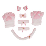 Maxbell Cat Costume Kitten Cosplay Tail Toys Halloween Birthday Fancy Dress White