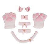 Maxbell Cat Costume Kitten Cosplay Tail Toys Halloween Birthday Fancy Dress White