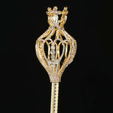 Maxbell Crown Rhinestone Scepter Pageant Wand Queen for Party Fancy Dress