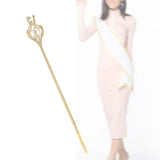 Maxbell Crown Rhinestone Scepter Pageant Wand Queen for Party Fancy Dress