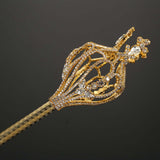 Maxbell Crown Rhinestone Scepter Pageant Wand Queen for Party Fancy Dress