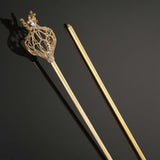 Maxbell Crown Rhinestone Scepter Pageant Wand Queen for Party Fancy Dress