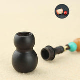 Maxbell Gourd Pendant Necklace Decor Ornament Adjustable Long Necklaces for Unisex Black