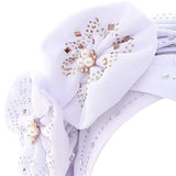 Maxbell African Turban for Womens Head Wrap Muslim Head Scarf Beanie Girls White