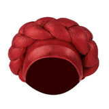 Maxbell African Turban Muslim Headscarf Headwear Hair Cover Twisted Head Turbans red