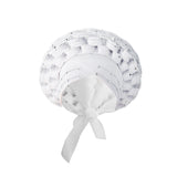 Maxbell African Turban Women Sequin Headwear Head Scarf Hair Cover Girls Headwrap White