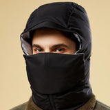 Maxbell Ski Mask Bandana Cycling Balaclava Beanie Hat Removable Face Mask Black