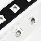 Maxbell Punk Waist Belt Casual Single Eyelet Waistband Women Belt for Party White