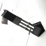 Maxbell Elastic Wide Waist Belt PU Waistband Vintage Style Cosplay Club Dresses