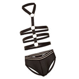 Maxbell Men's Underwear Body Halter Spandex Lingerie Nightwear Sleepwear Thongs