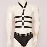 Maxbell Men's Underwear Body Halter Spandex Lingerie Nightwear Sleepwear Thongs