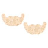 Maxbell Disposable Chest Stickers Backless U Shape Lace Nipple Covers for Daily Wear Khaki C