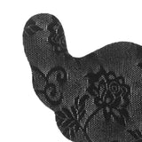 Maxbell Disposable Chest Stickers Backless U Shape Lace Nipple Covers for Daily Wear Black D