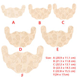 Maxbell Disposable Chest Stickers Backless U Shape Lace Nipple Covers for Daily Wear Black D