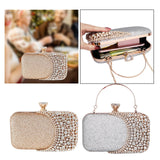 Maxbell Elegant Clutch Purse Handbag Women Evening Bag for Gift Cosmetic Party Gold