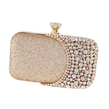 Maxbell Elegant Clutch Purse Handbag Women Evening Bag for Gift Cosmetic Party Gold