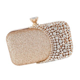 Maxbell Elegant Clutch Purse Handbag Women Evening Bag for Gift Cosmetic Party Gold