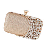 Maxbell Elegant Clutch Purse Handbag Women Evening Bag for Gift Cosmetic Party Gold