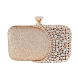 Maxbell Elegant Clutch Purse Handbag Women Evening Bag for Gift Cosmetic Party Gold