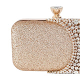 Maxbell Elegant Clutch Purse Handbag Women Evening Bag for Gift Cosmetic Party Gold