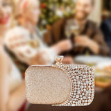 Maxbell Elegant Clutch Purse Handbag Women Evening Bag for Gift Cosmetic Party Gold