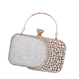 Maxbell Elegant Clutch Purse Handbag Women Evening Bag for Gift Cosmetic Party Silver