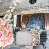 Maxbell Elegant Clutch Purse Handbag Women Evening Bag for Gift Cosmetic Party Silver