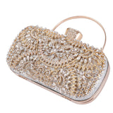 Maxbell Clutch Purse Rectangle Tote Evening Bag for Cocktail Party Wedding Women Silver