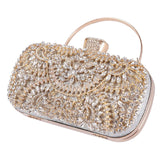 Maxbell Clutch Purse Rectangle Tote Evening Bag for Cocktail Party Wedding Women Silver