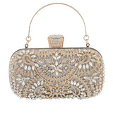 Maxbell Clutch Purse Rectangle Tote Evening Bag for Cocktail Party Wedding Women Silver