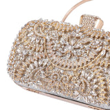 Maxbell Clutch Purse Rectangle Tote Evening Bag for Cocktail Party Wedding Women Silver