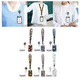 Maxbell ID Card Holder Lanyard with Clip Badge Holder for School Worker styleA