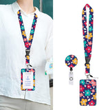 Maxbell ID Card Holder Lanyard with Clip Badge Holder for School Worker styleC