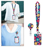 Maxbell ID Card Holder Lanyard with Clip Badge Holder for School Worker styleC