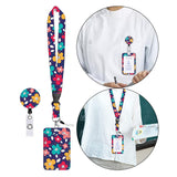 Maxbell ID Card Holder Lanyard with Clip Badge Holder for School Worker styleC