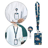 Maxbell ID Card Holder Lanyard with Clip Badge Holder for School Worker styleD