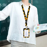 Maxbell ID Card Holder Lanyard with Clip Badge Holder for School Worker styleE