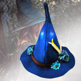 Maxbell Halloween Witch Hat Decorative Wide Brim Soft for Cosplay Festival Holiday