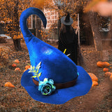 Maxbell Halloween Witch Hat Decorative Wide Brim Soft for Cosplay Festival Holiday