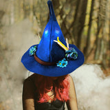 Maxbell Halloween Witch Hat Decorative Wide Brim Soft for Cosplay Festival Holiday