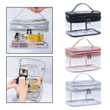 Maxbell Makeup Bag Makeup Tool Brushes Travel Toiletry Bag for Toiletries Bathroom Black