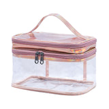 Maxbell Makeup Bag Makeup Tool Brushes Travel Toiletry Bag for Toiletries Bathroom Pink