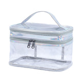 Maxbell Makeup Bag Makeup Tool Brushes Travel Toiletry Bag for Toiletries Bathroom Silver