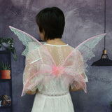 Maxbell Butterfly Fairy Wing Fancy Dress Costume Girls Child Prop Festival Dress up Pink