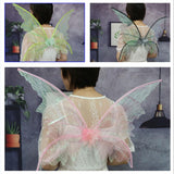 Maxbell Butterfly Fairy Wing Fancy Dress Costume Girls Child Prop Festival Dress up Pink