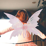 Maxbell Butterfly Fairy Wing Fancy Dress Costume Girls Child Prop Festival Dress up Pink