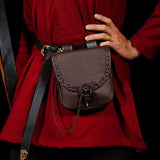 Maxbell Medieval Belt Pouch Durable Fanny Pack Purse Costume Accessories Brown